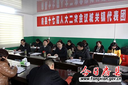 朱光洪在参加城关代表团讨论