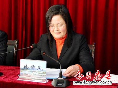 县委常委,宣传部部长徐锦凤讲话