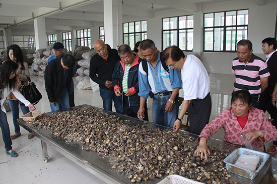 中国台湾休闲旅游食品考察团来我县参观考察