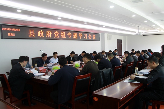 县政府党组开展专题学习