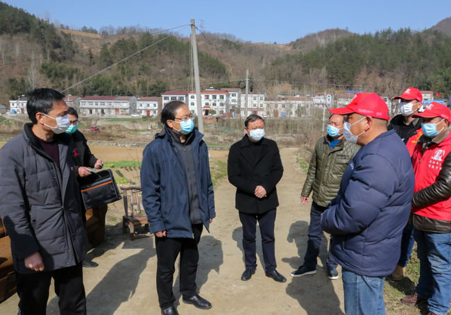 蔡贤忠在大木厂姚坪窑淮检查疫情防控工作时强调关口前移精准排查从严