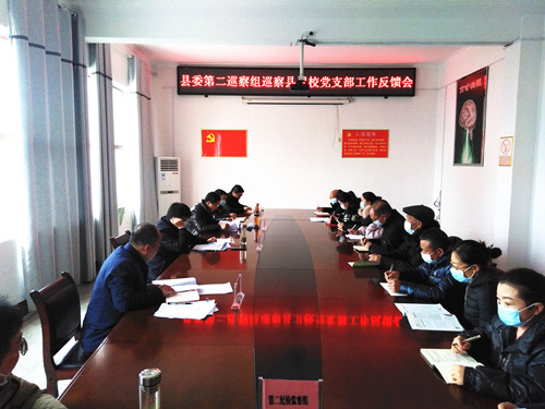 县委第二巡察组巡察县卫校党支部巡察意见反馈会召开