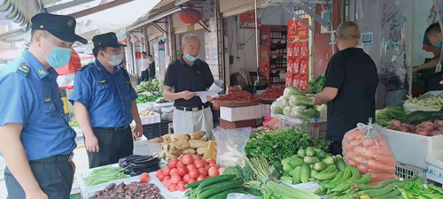 执法局联合法院处罚违法占道经营