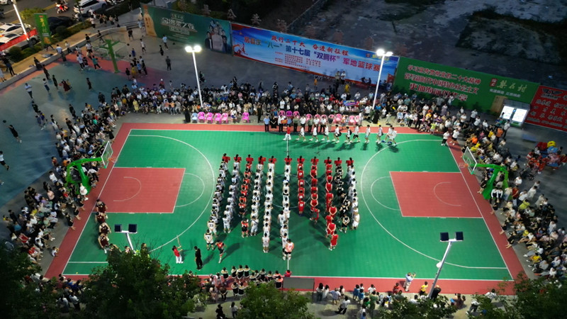 房县庆“八一”第十七届“双拥杯”军地篮球赛正式开赛