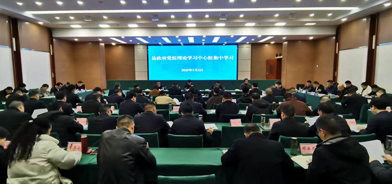 县政府党组理论学习中心组开展集中学习